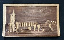 Very Rare Wood Postcard 1933 Chicago Hall of Science, Century of Progress picture