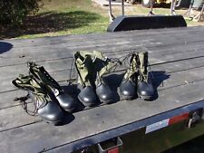 3 ..PAIRS ..13.5 N  NARROW  GREEN JUNGLE BOOTS MILITARY US SURPLUS picture