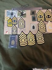 Sergeant Major of the US Army Display ( Patches/ Insiginia Etc).( Most New/ All picture