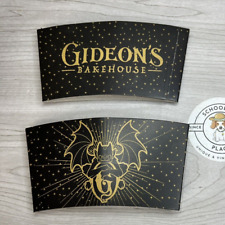 GIDEON'S BAKEHOUSE Disney Springs DRINK SLEEVES Classic Design Set of 2 New picture