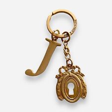 Juicy Couture Keychain Keyhole Gold Tone Brand New picture