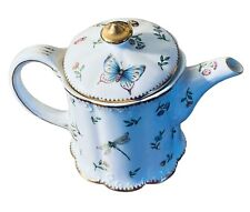 Vintage I Godinger Teapot Butterfly/Bee/Insect & Floral Primavera Teapot picture