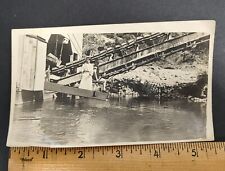 Antique Photo Occupational: Gold Mining Northern California/ Couple on Dredge  picture