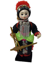 Chiangmai Thailand Vintage Hilltop Tribe Hmong Lai Handmade 8” Doll picture