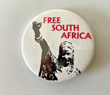 RARE Vintage FREE SOUTH AFRICA Winnie Mandala Stop Apartheid Button 2