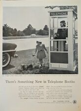1954 Bell Telephone Vintage Telephone Booth Print Ad  picture