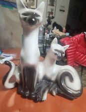 KRON SIAMESE CAT/KITTEN NIGHT LIGHT/Lamp vintage 1950's Tested/works great Retro picture