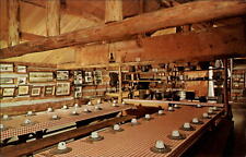Wisconsin Rhinelander Logging Museum Cook Shack rustic dining ~ postcard sku429 picture