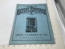 orig GEYER'S STATIONER june 6, 1878 #28; 16pgs+covers- PENS & MORE picture