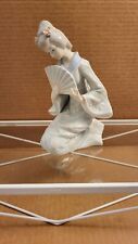 VINTAGE  PORCELAIN JAPANESE GEISHA Woman Figurines Kneeling  picture