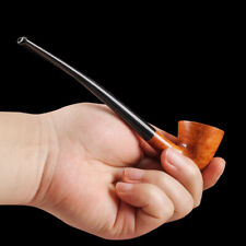 Classic Bruyere Pipe Handmade Solid Wood Long Handled Reading Pipe Tobacco Pipes picture