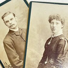 Carte de Visite Photographs Husband Wife ID Ford Polly Jackson UK CDV Antique  picture