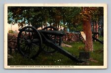 West Confederate Avenue Showing Whitworth Guns Gettysburg PA Postcard picture