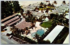 Vtg Fort Lauderdale Florida FL Mayan Beach Club Aerial View Postcard picture