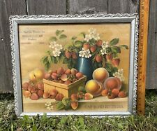 Rare Martin Woods Co Davenport Iowa Poster Wholesale Fruits Produce picture