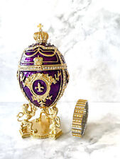 Pierre Lorren Faberge Imperial Collection Faberge Egg Trinket Fabergé egg GOLD picture
