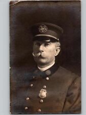 c1910 Fire Department Chief T. Gough Fireman Niles Ohio OH RPPC Photo Postcard picture