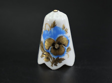 Pickard THIMBLE Pansy Flowers on White Vintage Sewing Collectible picture