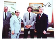 FORMER PRESIDENT JIMMY CARTER SIGNED 8 x 10 PHOTO WITH HIT KING PETE ROSE JSA picture