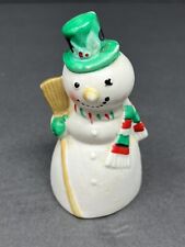 Vintage JSNY Taiwan Christmas Snowman Bell 4
