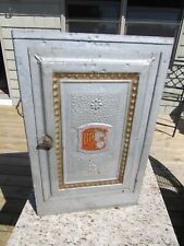 VINTAGE ORIGINAL c1904 PATENTED TIN HOME COMFORT BREAD AND CAKE CABINET picture