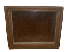 Vintage Antique Wooden Shadow Box Velveteen Board Gesso Ornate Frame , 26