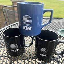 3 Vintage AT&T Ceramic Coffee Mugs NEW ☕️☕️ picture