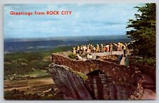 Postcard TN Chattanooga Greetings From Rock City Lover's Leap UNP A14 picture