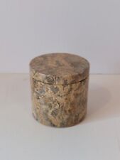 Carved Polished Stone Trinket Box Pakistan picture