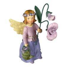 Wildflower Angels Sweet Peas for Fond Farewell Purple Figurine Kathy Killip 2002 picture