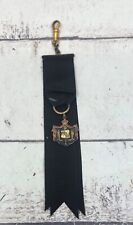 Vintage Hawaii Coat of Arms Ribbon and Pendant Hawaiian Monarch Sterling picture