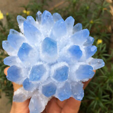 300g+New find Blue Phantom Quartz Crystal Cluster Mineral Specimen Gem picture