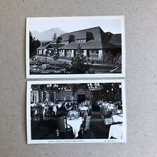 Two Jasper Park Lodge Tom Johnston RPPC Alberta Canada Vintage Postcard T picture