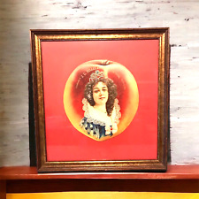 Framed Antique Victorian Cardboard Paper Store Sign Ad J.C. Hoagland Jewelry picture