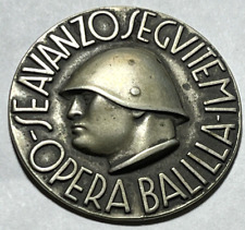 1926-37 ORIGINAL MUSSOLINI ITALIAN FASCIST YOUTH BADGE picture