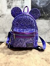 Disney Parks Loungefly Backpack Purple Potion Sequin WDW HTF Retired *MINT* picture