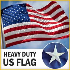 USA American Flag Embroidered Stars Heavy Duty LARGE US Country Flag 3x5 ft long picture