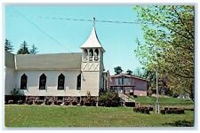 c1950 St. Mary's Church Building Tower Ground Washingtonville New York Postcard picture