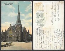 1913 Ohio Postcard - Cambridge - First M.E. Church picture