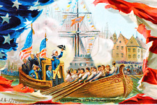 George Washington Entering New York Harbor Revolutionary War TUCKS 1910 Postcard picture
