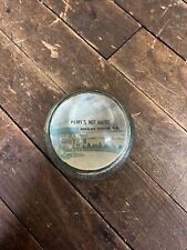 VINTAGE C. 1950 PERRYS NUT HOUSE GLASS PAPERWEIGHT SIGN ELEPHANT ANIMALAND NH picture