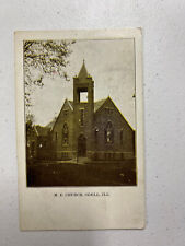 Vintage Postcard, M. E. Church, Odell, IL Posted 1907 to Bryant, South Dakota picture