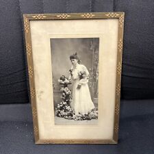 Vintage Ornate Filigree Photograph Gold Hollywood Regency Graduate? picture