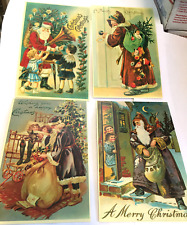 (4)  Vintage Merrimack Christmas Postcard Replicas of Antique Originals, UNUSED picture