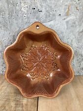 Reproduction French Terracotta Baking Mold Tulip Flowers Snowflake picture