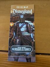 Disneyland Star Wars Season Of The Force April 5 - June 2, 2024 Guide Map picture
