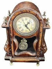 Antique Victorian Style Carved Mantel Clock - Working picture