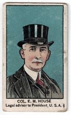 Mayfair Novelty War Leaders WW 1 Trading Card W545  # 6  COL EM HOUSE  1920 picture
