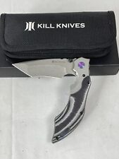 Kill Knives D2 58-62HRC Apocalyptic Tantno Folding Pocket Knife NEW w Case & Box picture