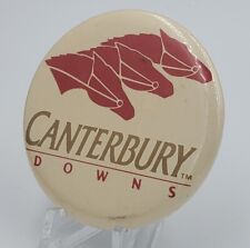 Vintage Canterbury Downs Vintage Pin Button Horse Track Races Equestrian picture